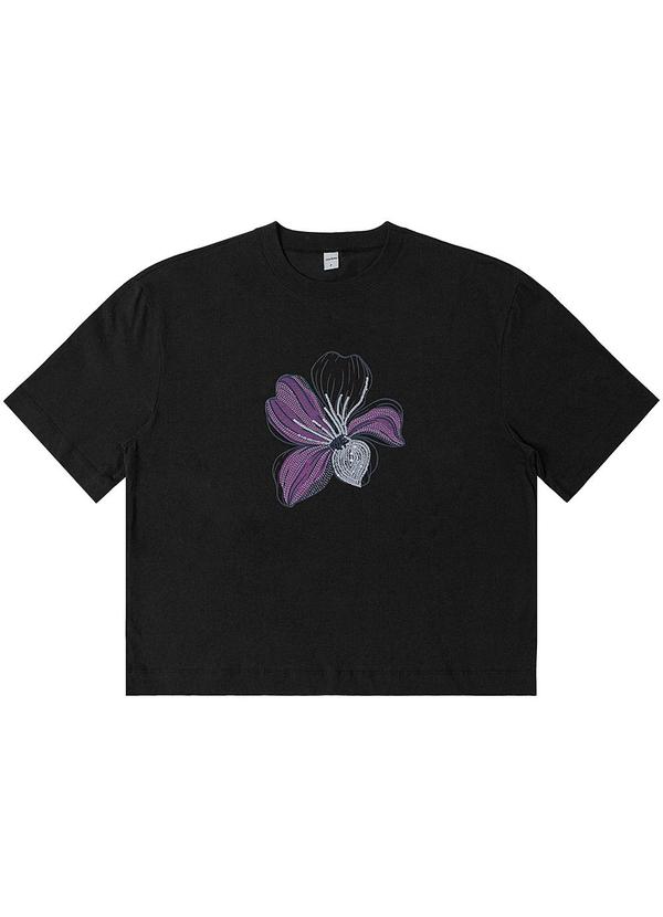 Rovitex - T- Shirt Box Feminina em Meia Malha Preto 2