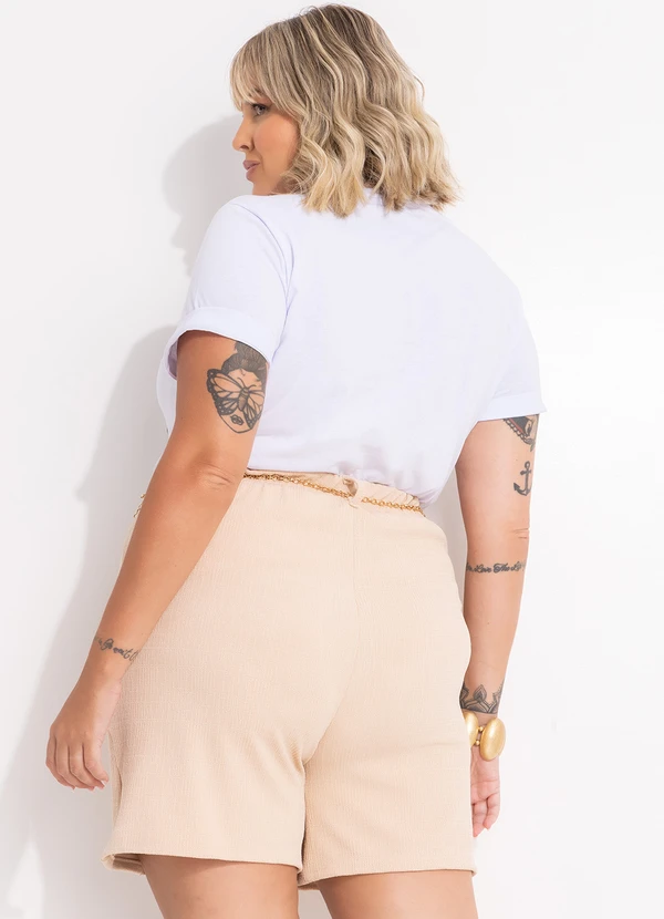 Quintess - T-Shirt Branca em Malha de Algodão 12