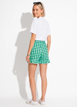 Moda Pop - T-Shirt Branco em Malha de Algodão - MODA POP