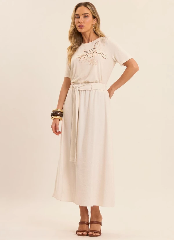 Doce Trama - T-Shirt Brisa Bordada Branco 3