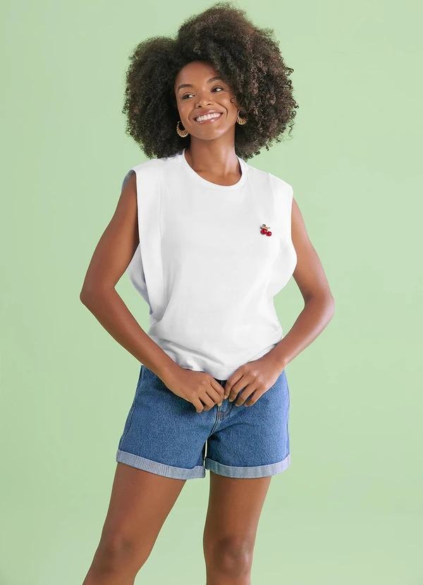 Angel - T-Shirt Cereja Branco 3