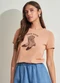 Sofie - T-Shirt com Estampa de Bota Bege - variação: Bege