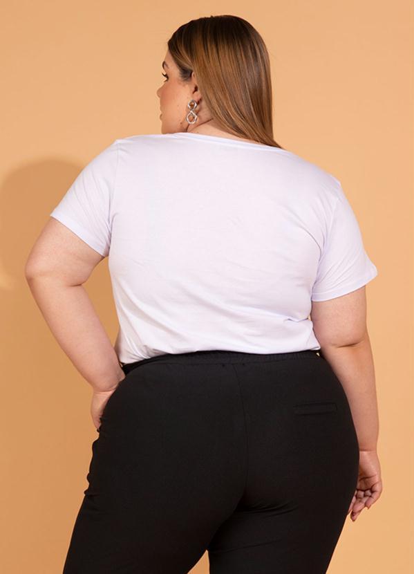 bonprix - T-Shirt com Estampa Frontal Nyc Branca 12