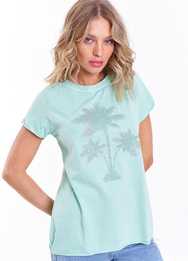 Amo Brand - T-Shirt Coqueiro Verde Acqua 2