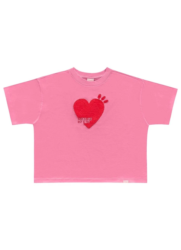 Angel - T-Shirt Coracao Rosa 3