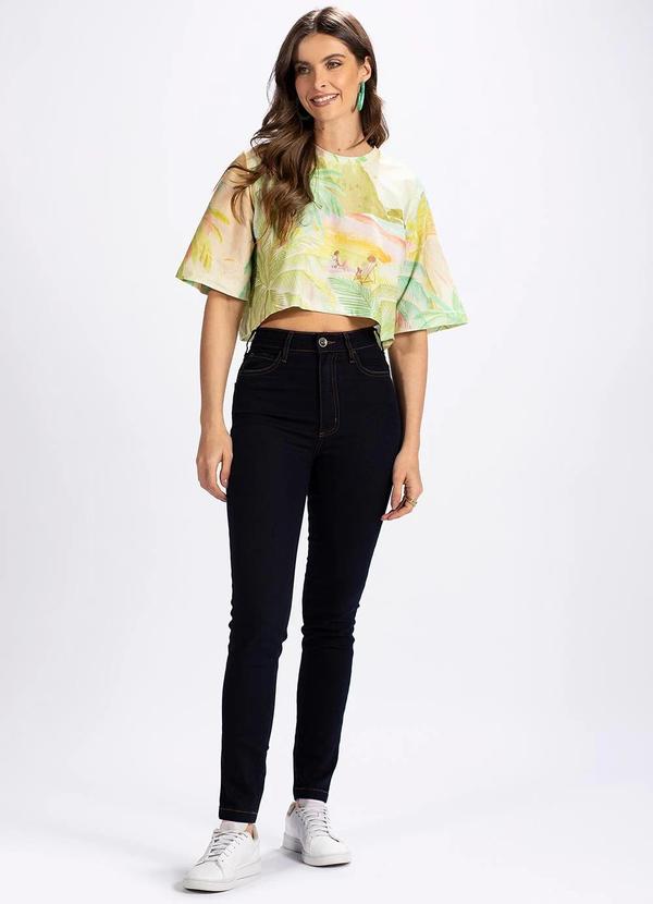 Farm - T-Shirt Cropped Fim de Tarde Bege 3