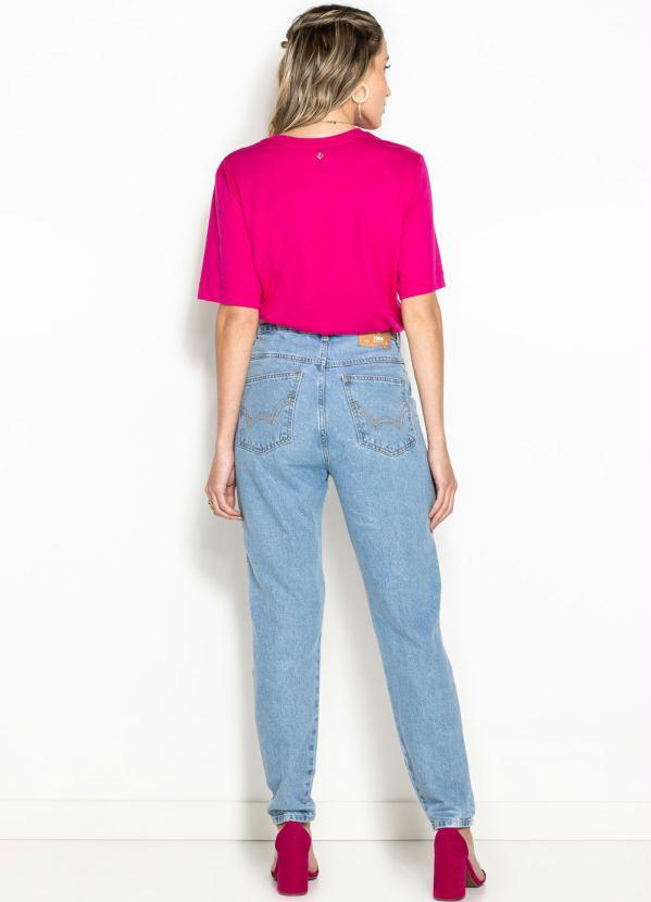 Forum - T-Shirt de Malha Bordada Rosa 10