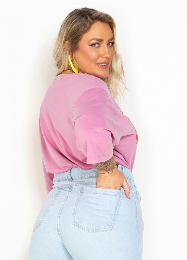 Maria Filó - T-Shirt de Malha Estampa Arara Rosa 3