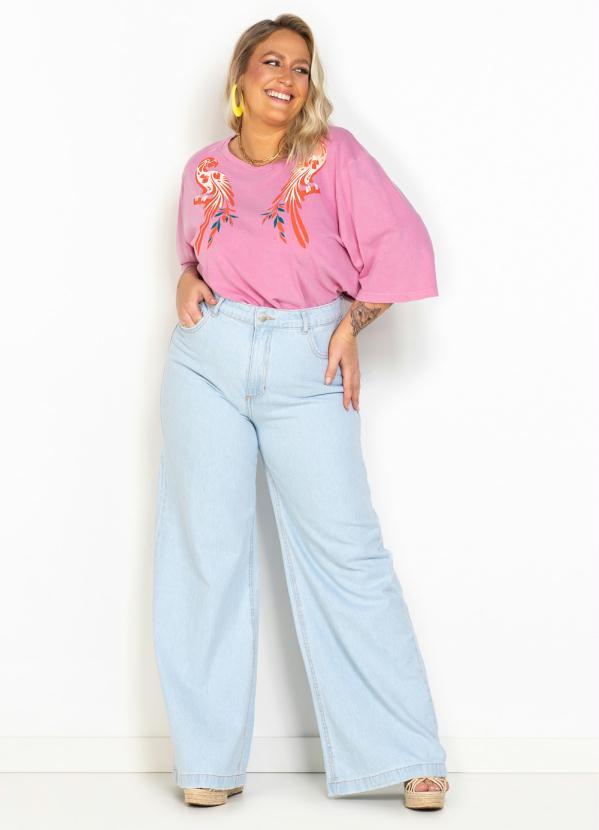 Maria Filó - T-Shirt de Malha Estampa Arara Rosa 8