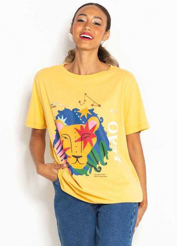 Farm - T-Shirt de Malha Signo Leão