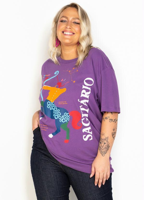 Farm - T-Shirt de Malha Signos Sagitário