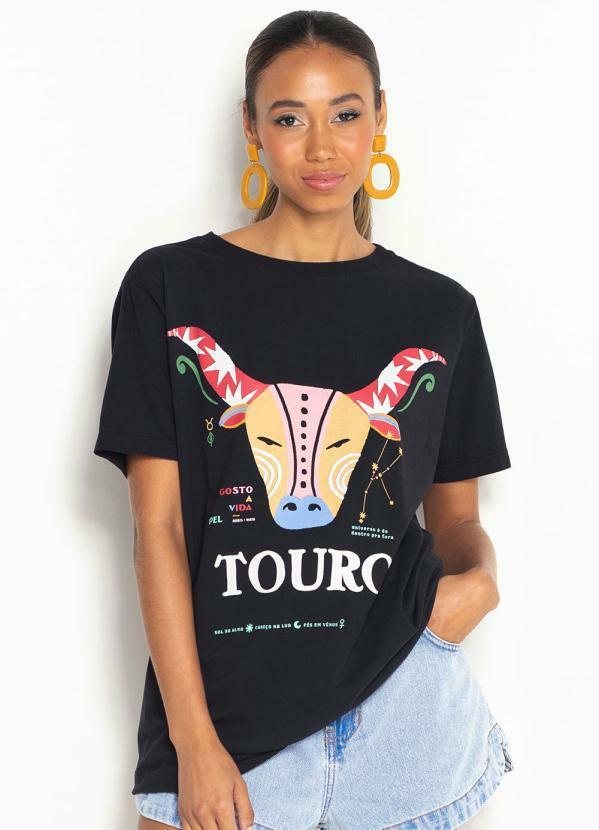 Farm - T-Shirt de Malha Signos Touro