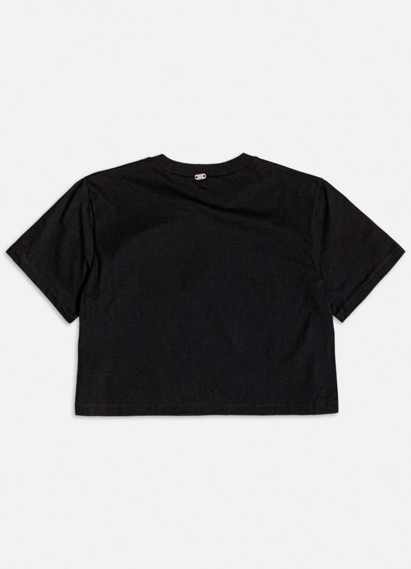 Authoria - T-Shirt do Mickey com Foil Prata Preto 2