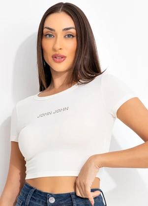 John John - T-Shirt Duo Side Off White - JOHN JOHN