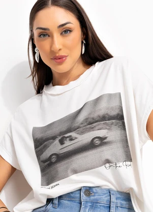 John John - T Shirt Elyn Off White - JOHN JOHN