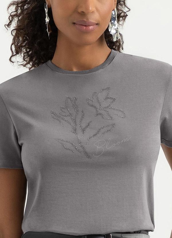 Cativa - T-Shirt em Algodão Cinza 3