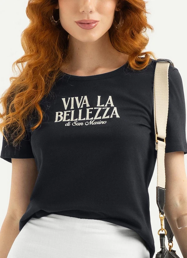 Cativa - T-Shirt em Algodão Preto 3