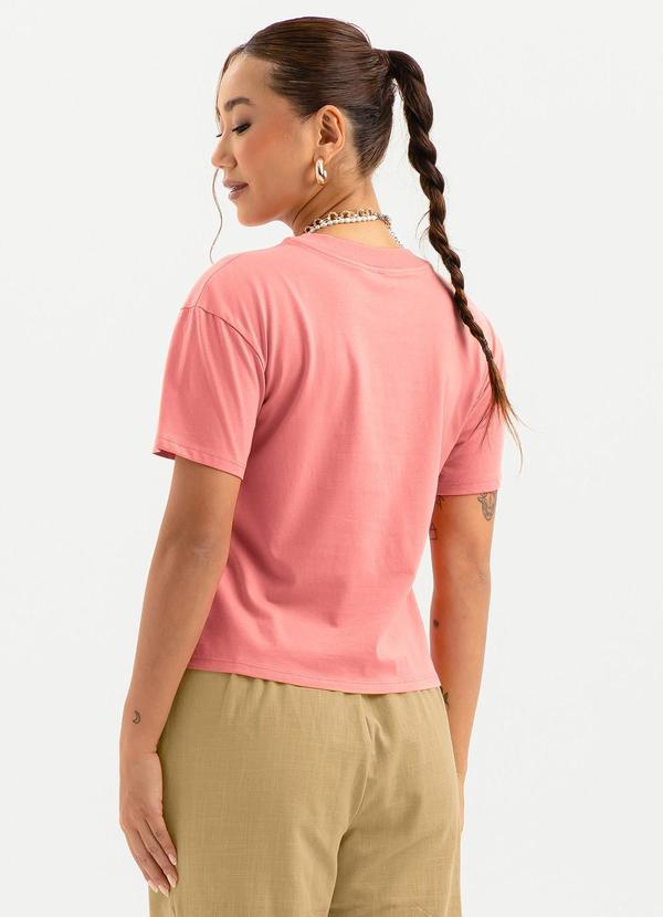 Cativa - T-Shirt em Algodão  Rosa 2