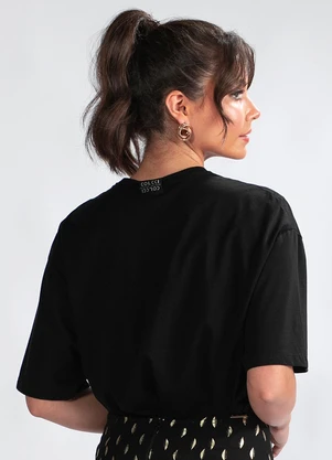 Colcci - T-Shirt em Malha Preto - COLCCI