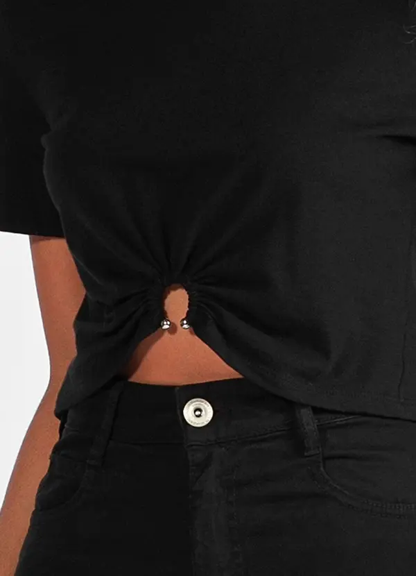 Colcci - T-Shirt em Malha Preto 6