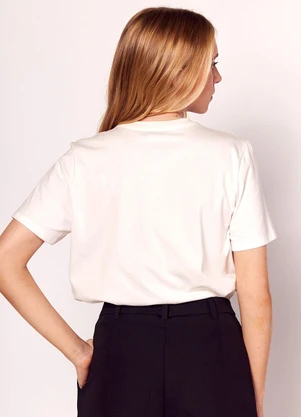 Sofie - T-Shirt em Meia Malha Branco - SOFIE