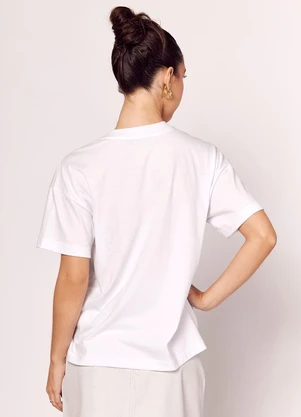 Sofie - T-Shirt em Meia Malha Branco - SOFIE