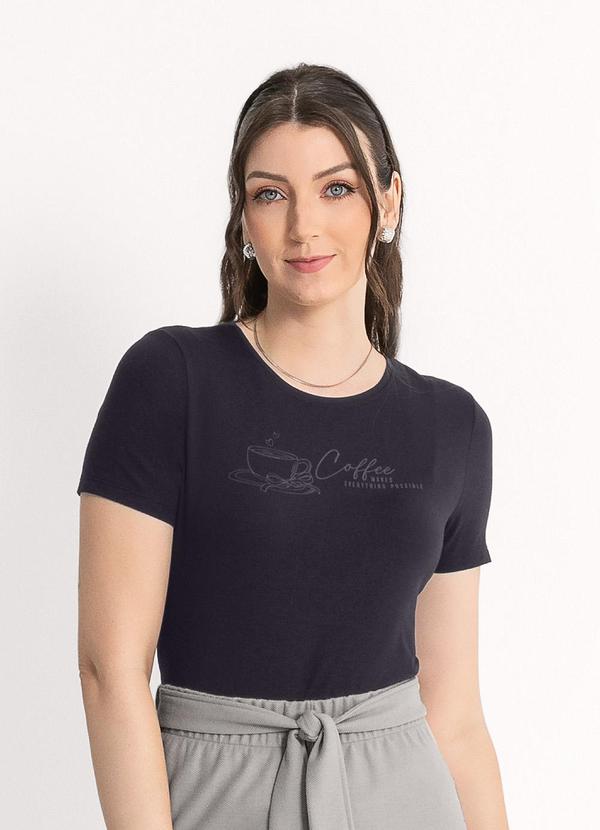 Habana - T-Shirt em Viscose Preto