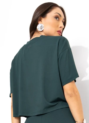 John John - T-Shirt em Viscose Verde - JOHN JOHN