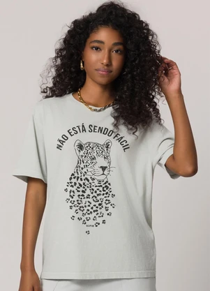 Sofie - T-Shirt Estonada em Meia Malha Branco - SOFIE