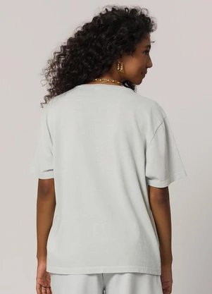 Sofie - T-Shirt Estonada em Meia Malha Branco - SOFIE