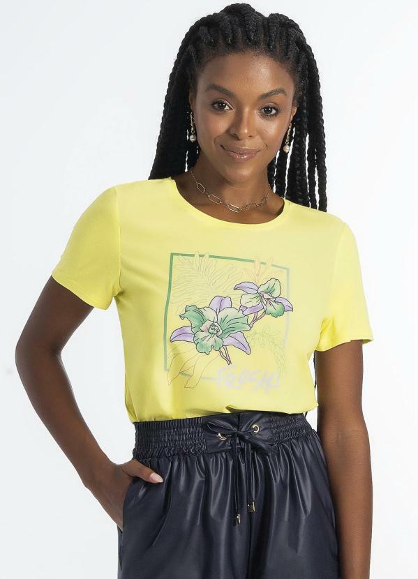 Cativa - T-Shirt Feminina Adulto Amarelo