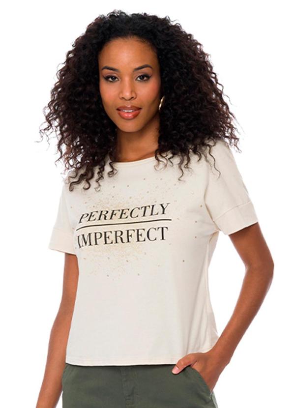 Doce Trama - T-Shirt Feminina Bege