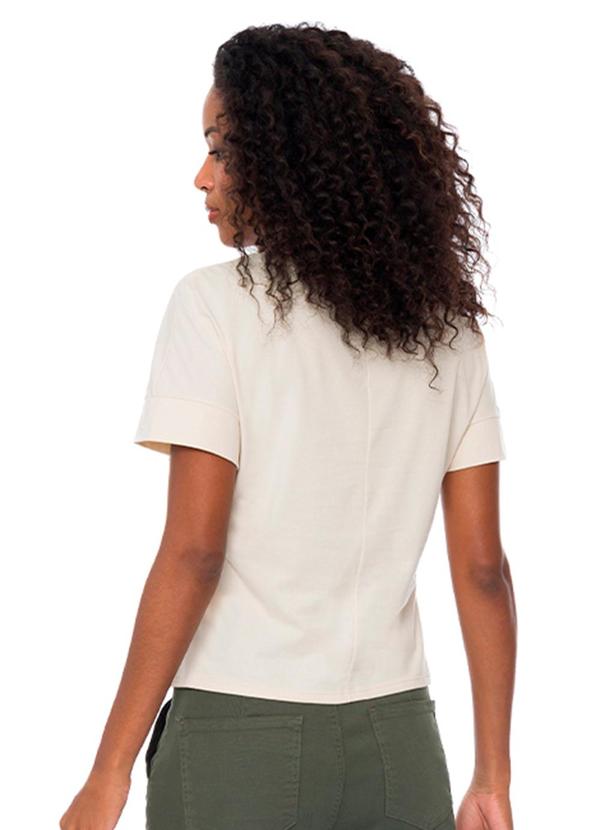 Doce Trama - T-Shirt Feminina Bege 2