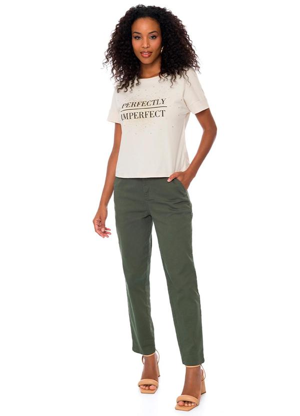 Doce Trama - T-Shirt Feminina Bege 3