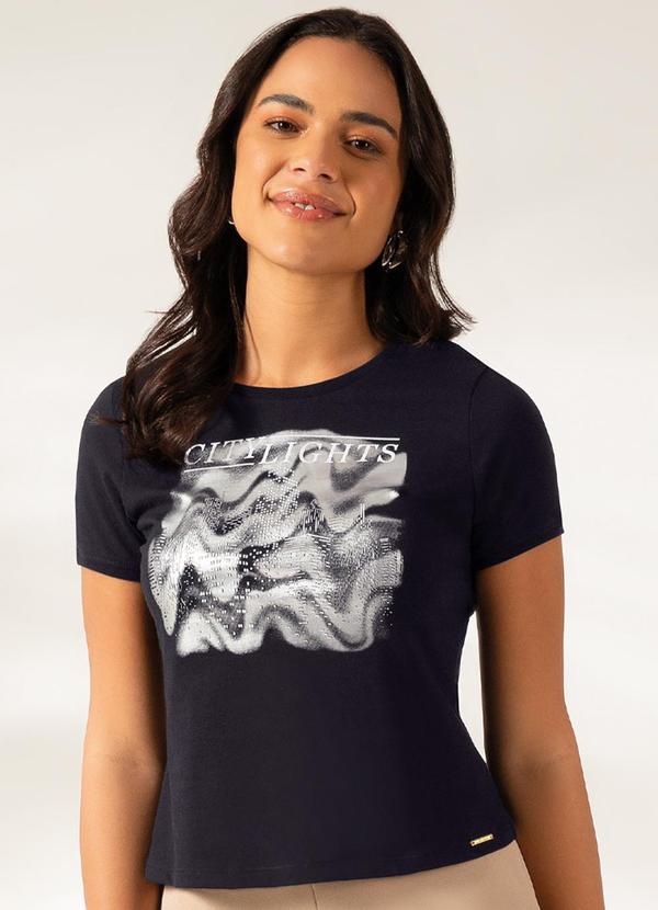 Cativa - T-Shirt Feminina City Lights Preto