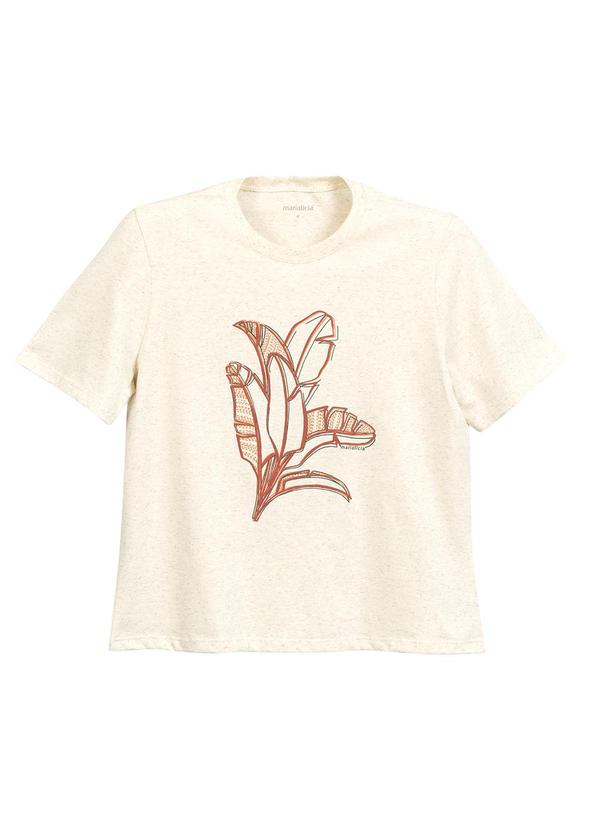 Marialícia - T-Shirt Feminina Eco Bege