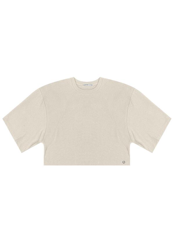 Endless - T-Shirt Feminina em Malhão e Ribana Marrom