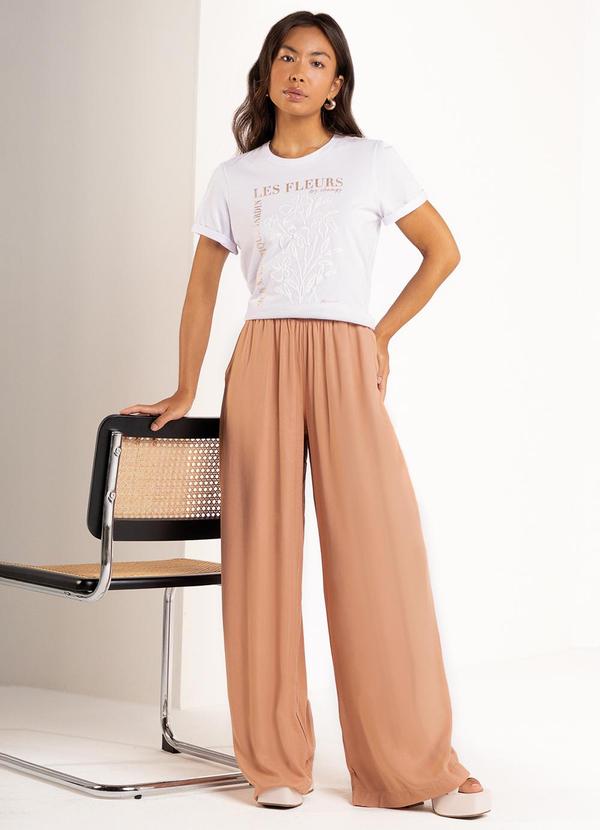 Marialícia - T-Shirt Feminina Estampada Branco 2