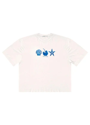 Endless - T- Shirt Feminina Manga Curta Bege - ENDLESS