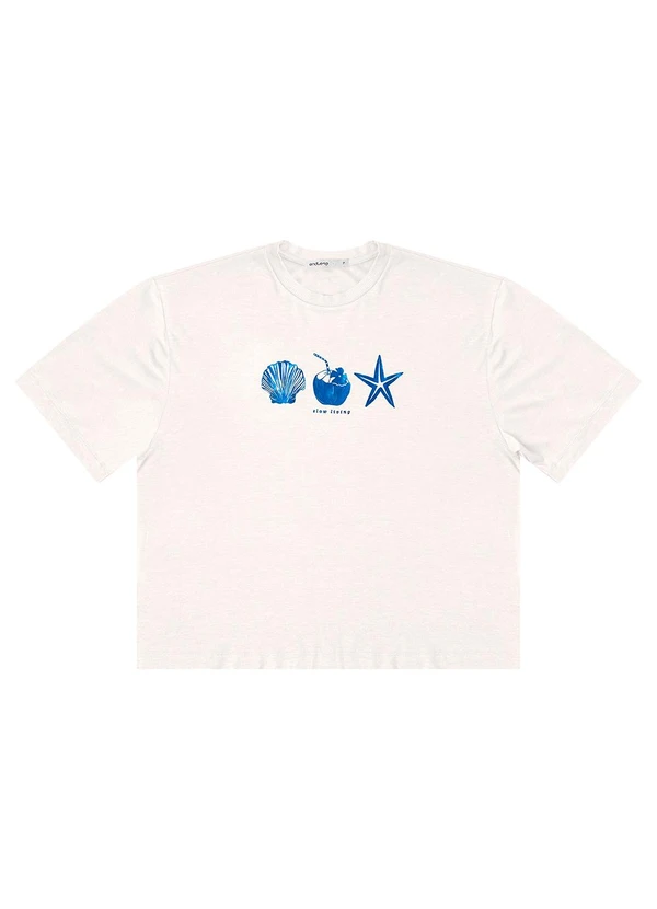 Endless - T- Shirt Feminina Manga Curta Bege