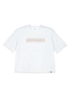 Marialícia - T-Shirt Feminina Manga Curta Branco - MARIALÍCIA