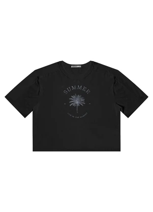 Endless - T- Shirt Feminina Manga Curta Preto - ENDLESS