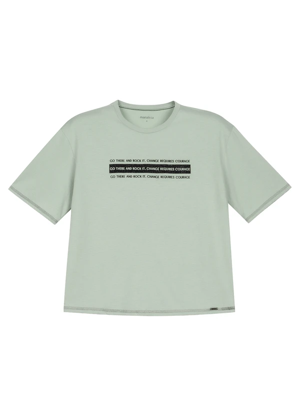 Marialícia - T-Shirt Feminina Manga Curta Verde 3