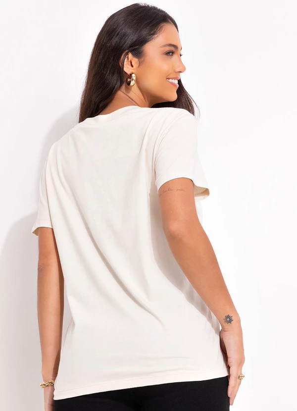 Farm - T-Shirt Fit Farm Rio Coco Gelado Bege 2