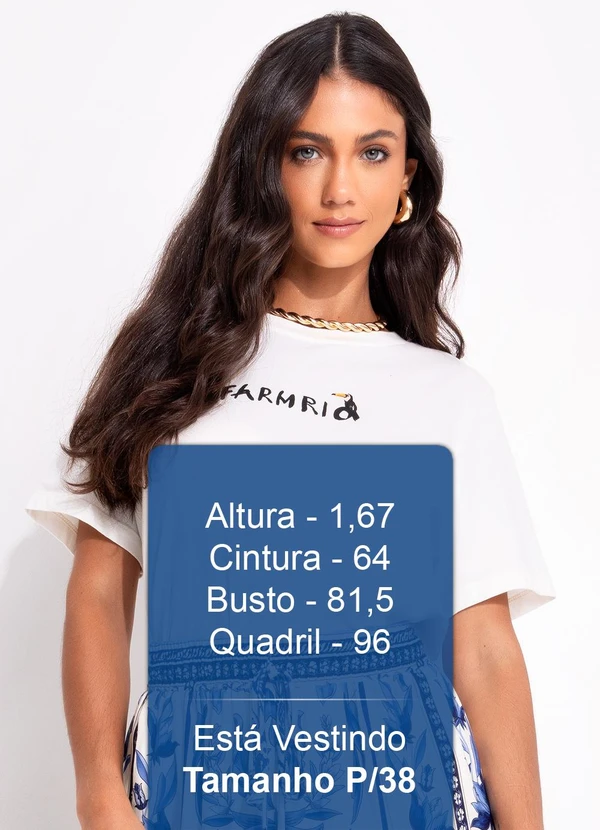 Farm - T-Shirt Fit Farmrio Tucaninho Off White 5