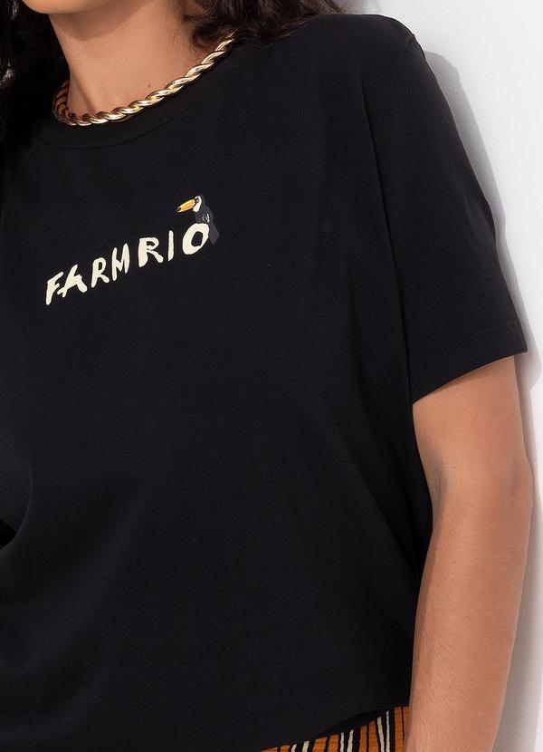 Farm - T-Shirt Fit Farmrio Tucaninho Preto 6