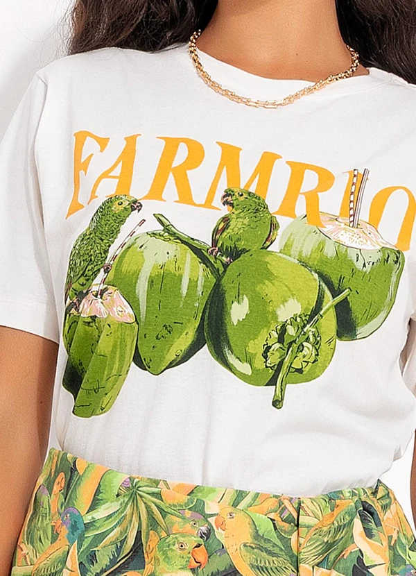 Farm - T-Shirt Fit Papacoco Off White 7