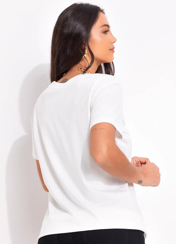 Farm - T-Shirt Fit Rio Ostra Off White 2