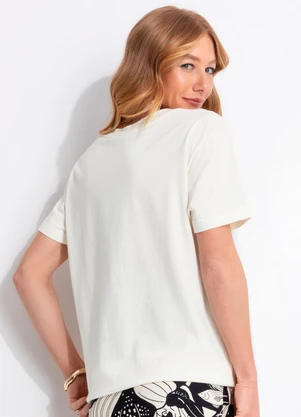 Farm - T-Shirt Fit Yin Yang Bege - FARM