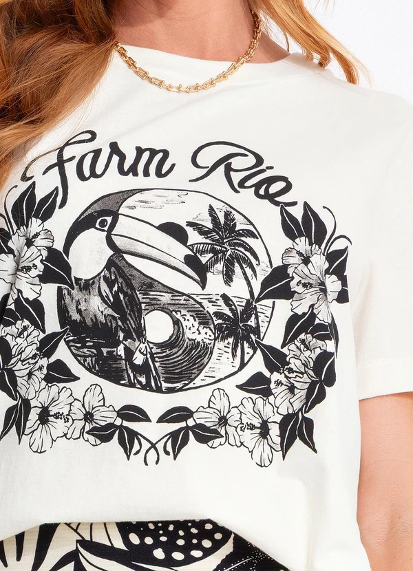 Farm - T-Shirt Fit Yin Yang Bege 7